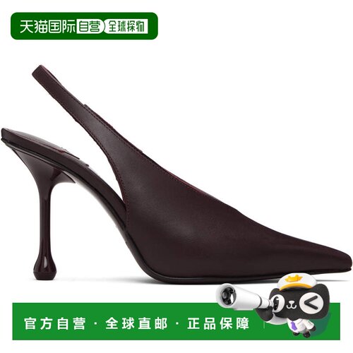 1h可退 香港直邮Jimmy Choo 周仰杰 女士 酒红色 Isa 95 高跟鞋 I
