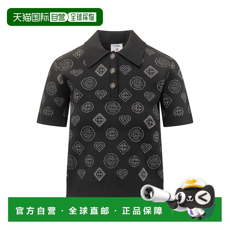 1h可退 香港直邮Casablanca 女士 黑色上衣 AW25KW107701BLACK