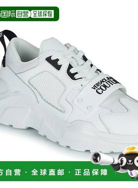 欧洲直邮Versace Jeans Couture 男士 72YA3SC4 低帮板鞋 白色