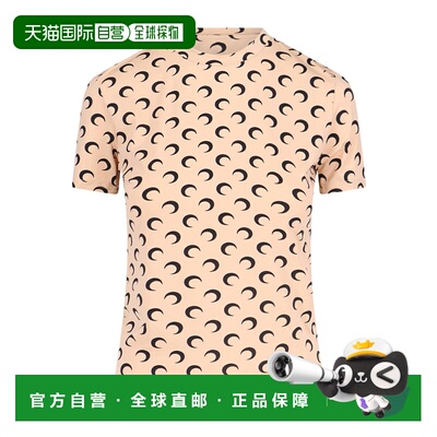 香港直邮Marine Serre 圆领T恤 UTS001ACJER0001