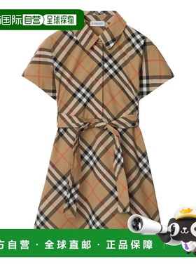 1h可退 香港直邮Burberry 巴宝莉 女童 ABITO 格纹衬衫童装 80905
