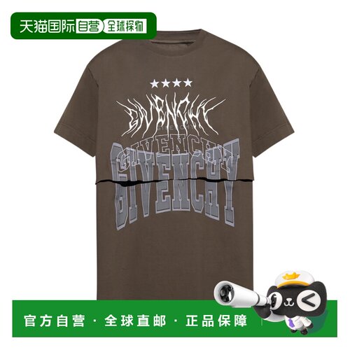 香港直邮Givenchy 双面徽标纪梵希男装T恤 BM71H93YE9