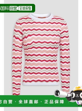 香港直邮MISSONI 米索尼 女士 钩花棉混纺毛衣 DS24SN0GBK034FMAD
