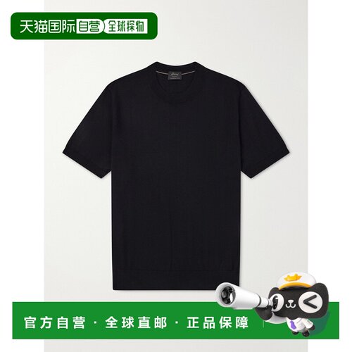 香港直邮Brioni 布里奥尼 男士 羊绒真丝混纺T恤 UMR00LP1K82上衣