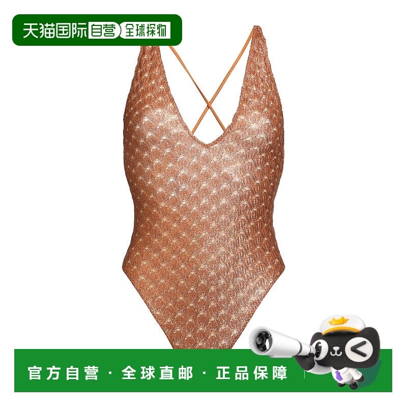 1h可退 香港直邮MISSONI 米索尼 女士 One-piece 泳衣 metal金属