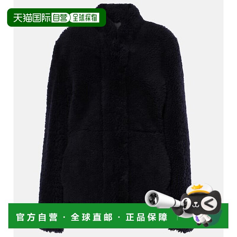 香港直邮TOT&Ecirc;ME 女士 毛羊皮夹克 blue蓝色 舒适时尚外套