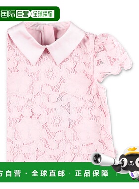 香港直邮Self-Portrait 女童 女孩粉色花朵蕾丝连衣裙童装 RS2670