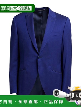 1h可退 香港直邮Canali 康钠丽 男士 西装外套 blue蓝色 舒适时尚