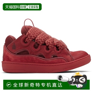 男士 FUS 香港直邮Lanvin 运动鞋 1h可退 Curb 红色 朗雯 Leather