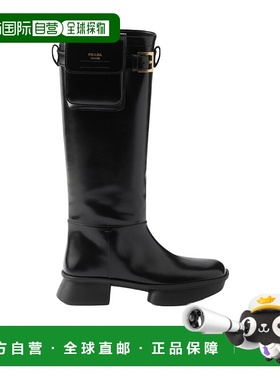 香港直邮Prada 搭扣长筒靴 1W983N055FD040厚底鞋单鞋