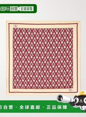 1h可退 香港直邮Valentino 华伦天奴 女士 Toute La V 印花真丝-