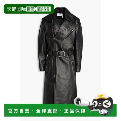 香港直邮Chloe 蔻依 女士 束带皮革风衣 CHC22WCM12205