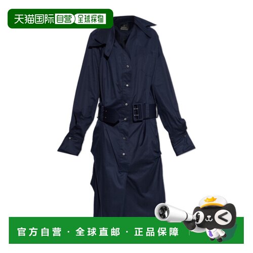 1h可退 Vivienne Westwood 长袖衬衫式连衣裙 110103DWW01JN