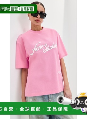 1h可退 香港直邮Acne Studios 艾克妮 女士 Exford Tourist 徽标T