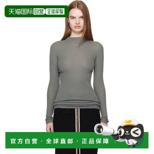 1h可退 香港直邮rick owens 瑞克 欧文斯 女士 卡其色 Temple LS