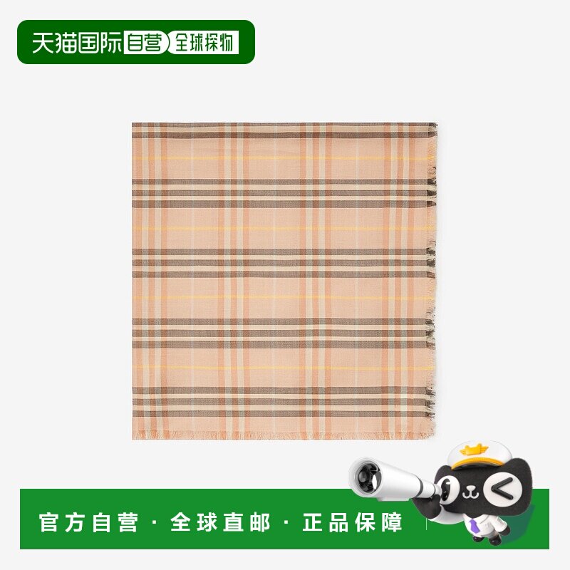 欧洲直邮BURBERRY(巴宝莉)24新品 威斯敏斯特提花羊绒围巾 正品