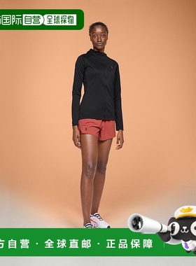 自营欧洲直邮On昂跑Climate系列女士黑色再生聚酯反光设计拉链连