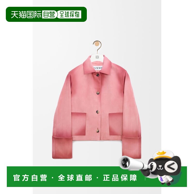 欧洲直邮翻袖羔羊绒外套罗意威夹克