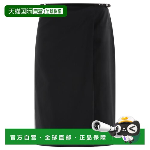 1h可退 香港直邮GIVENCHY 女士半身裙 BW40TR14L1001 SS2025 黑色