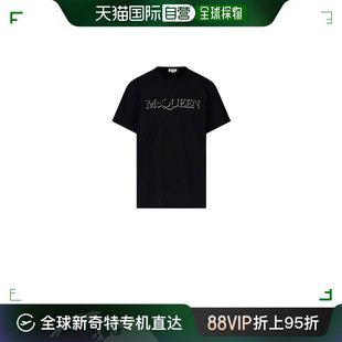 男士 T恤黑色 香港直邮ALEXANDER MCQUEEN 99新未使用 649876