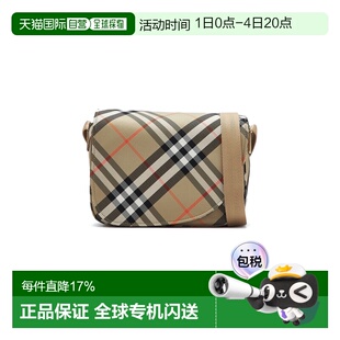 香港直邮BURBERRY 女 經典格紋信差斜挎包