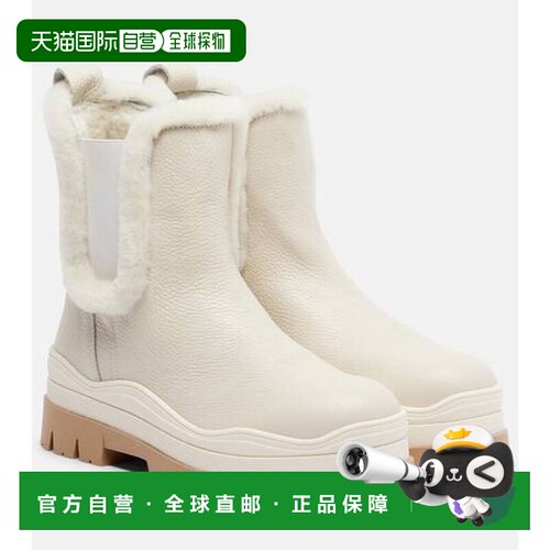 1h可退香港直邮bogner 博格纳 女士 Arosa 皮毛内里皮质短靴雪地