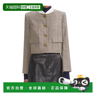 香港直邮Self-Portrait 格纹羊毛夹克 RS25090JA