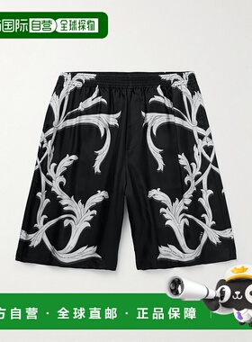 香港直邮versace 范思哲 男士 图案真丝短裤 10024761A12352