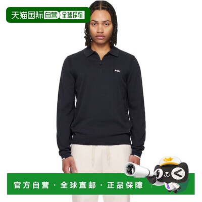 香港直邮BOSS 波士 男士 海军蓝 Regular-Fit Cotton Polo 衫 505
