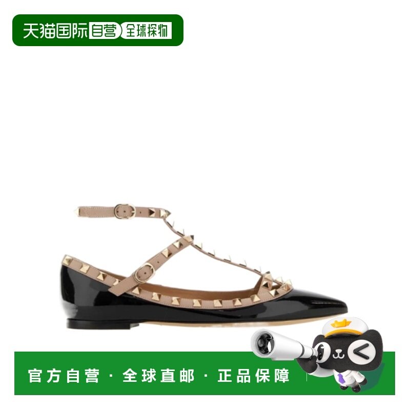 1h可退 香港直邮valentino 华伦天奴 女士 T. 05 铆钉芭蕾平底鞋,女鞋,浅口单鞋,淘宝优惠券,粉丝福利购,淘宝优惠卷