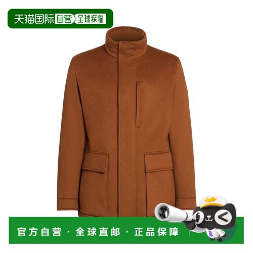 欧洲直邮Zegna Men Saharan Cashmere Jacket Brown