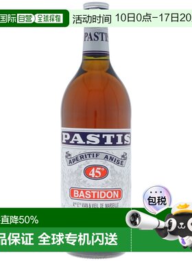 欧洲直邮欧洲直邮Pastis百事利茴香酒45%1000ml法国新款