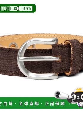 香港直邮Our Legacy 男士 棕色 Fringed Denim 腰带 A2268FM