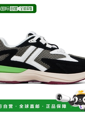 1h可退 香港直邮Lanvin 朗雯 男士 黑色 & 绿色 JLA Mesh 运动鞋