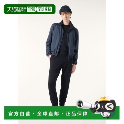 自营欧洲直邮Loro Piana 男士海军蓝羊绒夹克