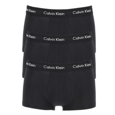 香港直邮calvin klein/凯文克莱男士黑色时尚舒适透气平角内裤