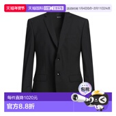 香港直邮BOSS 舒适时尚 波士 西装 1h可退 black黑色 男士 外套
