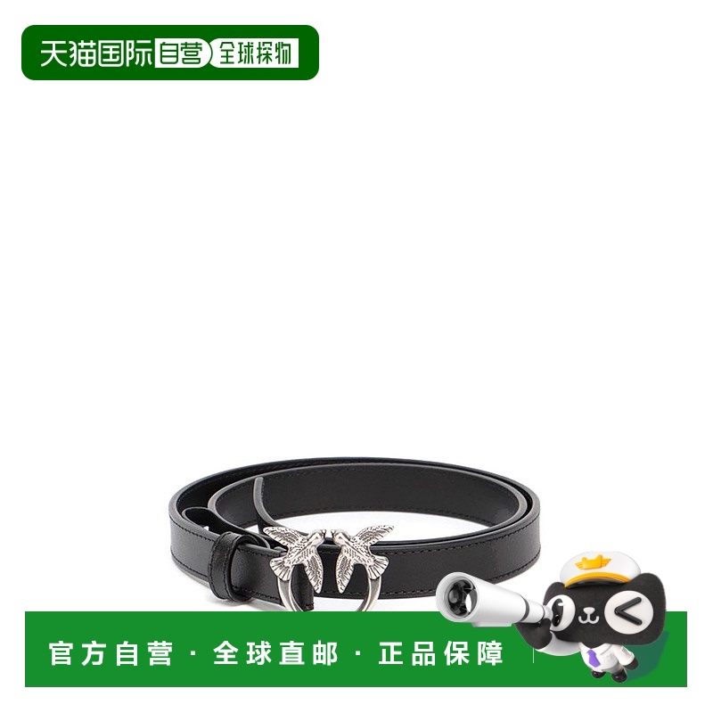 1h可退 香港直邮Pinko 品高 女士 徽标腰带 100143A0F1 black黑色