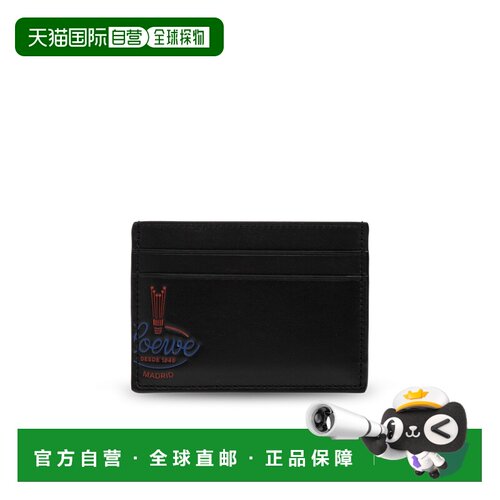 香港直邮LOEWE 男士钱包 C643322X650BLACK AW2026 黑色 Leather