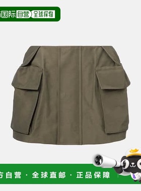 1h可退 香港直邮Sacai 女士 棉混纺短裤 green绿色 舒适时尚