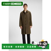 男士 自营欧洲直邮Hugo Boss 橄榄色棉logo标识大衣