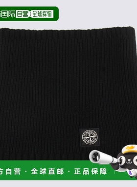 香港直邮Stone Island 石头岛 女童 黑色羊毛围巾 K2S16N200001S0