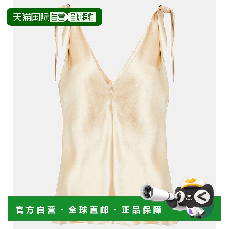 1h可退 香港直邮Gabriela Hearst 女士 箭号真丝上衣 beige米色,女装/女士精品,背心吊带,淘宝优惠券,粉丝福利购,淘宝优惠卷