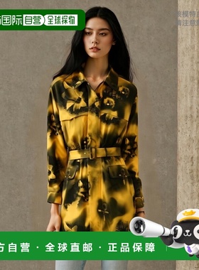 香港直邮Prada Re-Nylon印花派克羽绒服 SGC09111P1