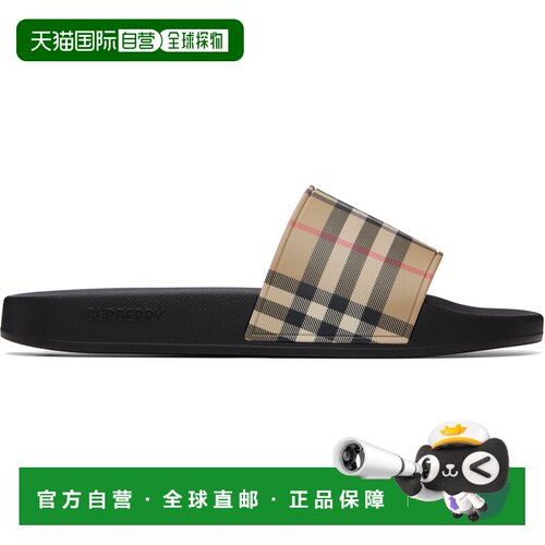香港直邮Burberry巴宝莉男士凉拖拖鞋 【付后1h可退】