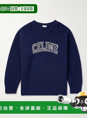 1h可退 香港直邮Celine 思琳 男士 圆领毛衣 2AW9A311Y blue蓝色
