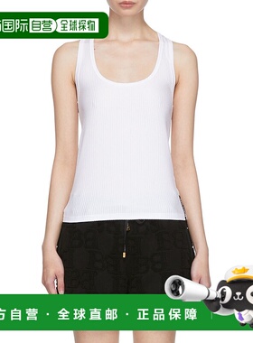 香港直邮Balmain 白色徽标背心 BPD105280吊带