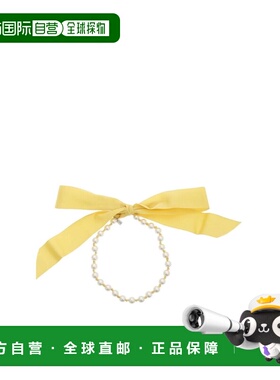 香港直邮MOSCHINO 女士项链 911284041026 AW2020 黄色 Pearls an