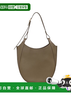 自营1h可退 欧洲直邮LONGCHAMP珑骧 女士灰绿色L Le Foulonne 单