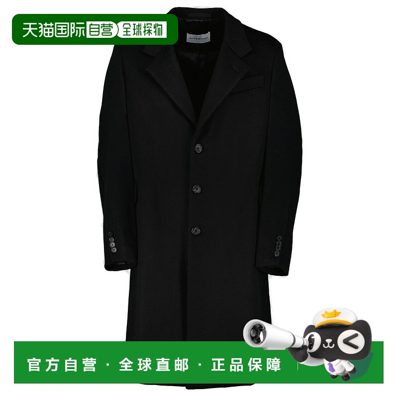1h可退 香港直邮Givenchy 纪梵希 男士 領扣大衣 BMC090163S